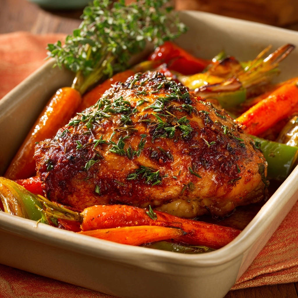 Hähnchen Ofengemüse