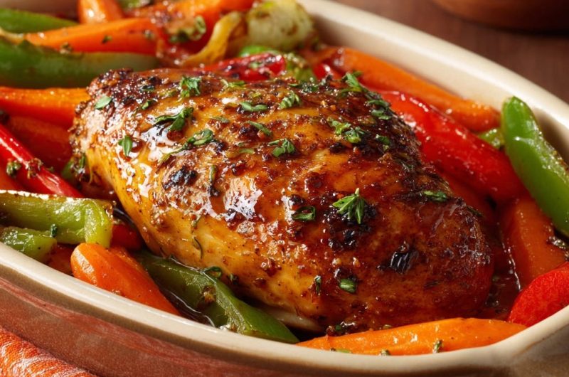 Hähnchen Ofengemüse