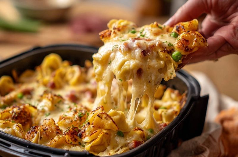 Air Fryer Tortellini-Gratin