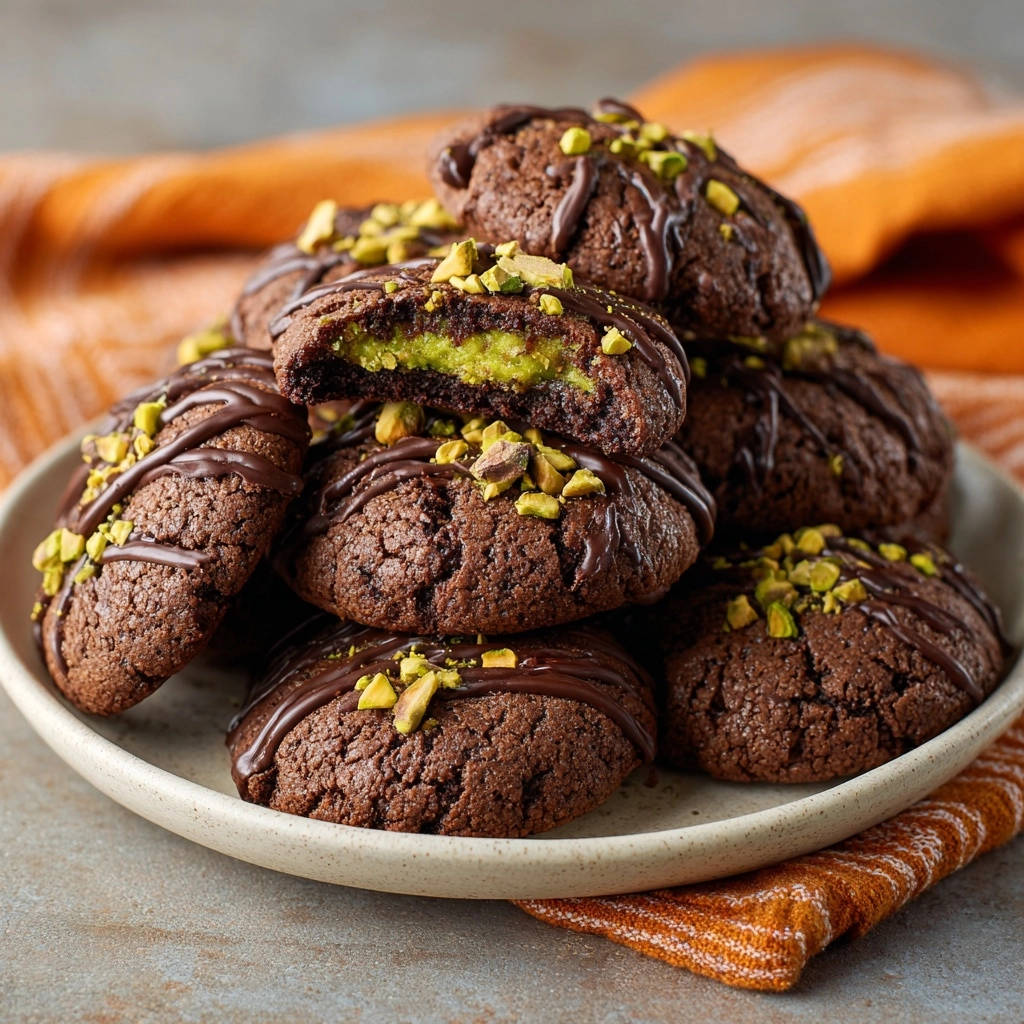 Saftige Schoko-Pistazien-Kekse