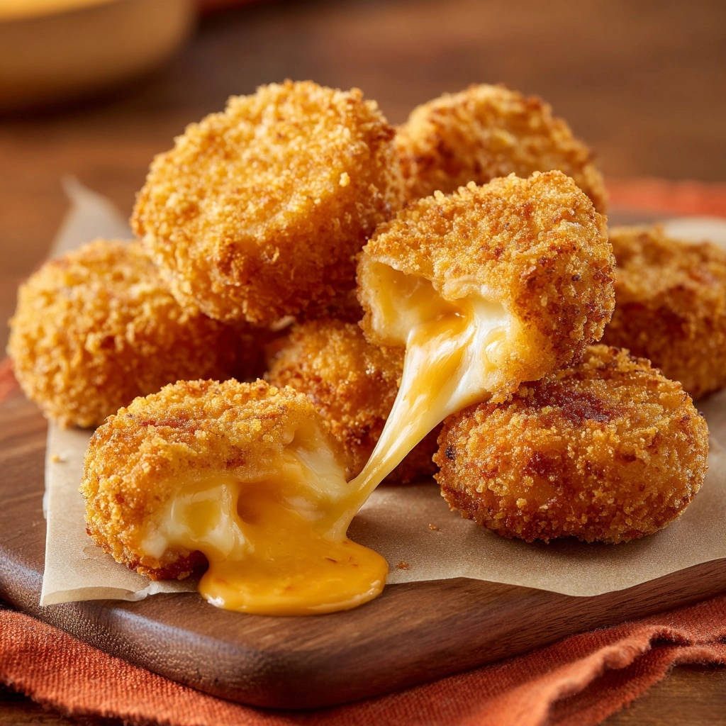 Goldbraune Käsebällchen