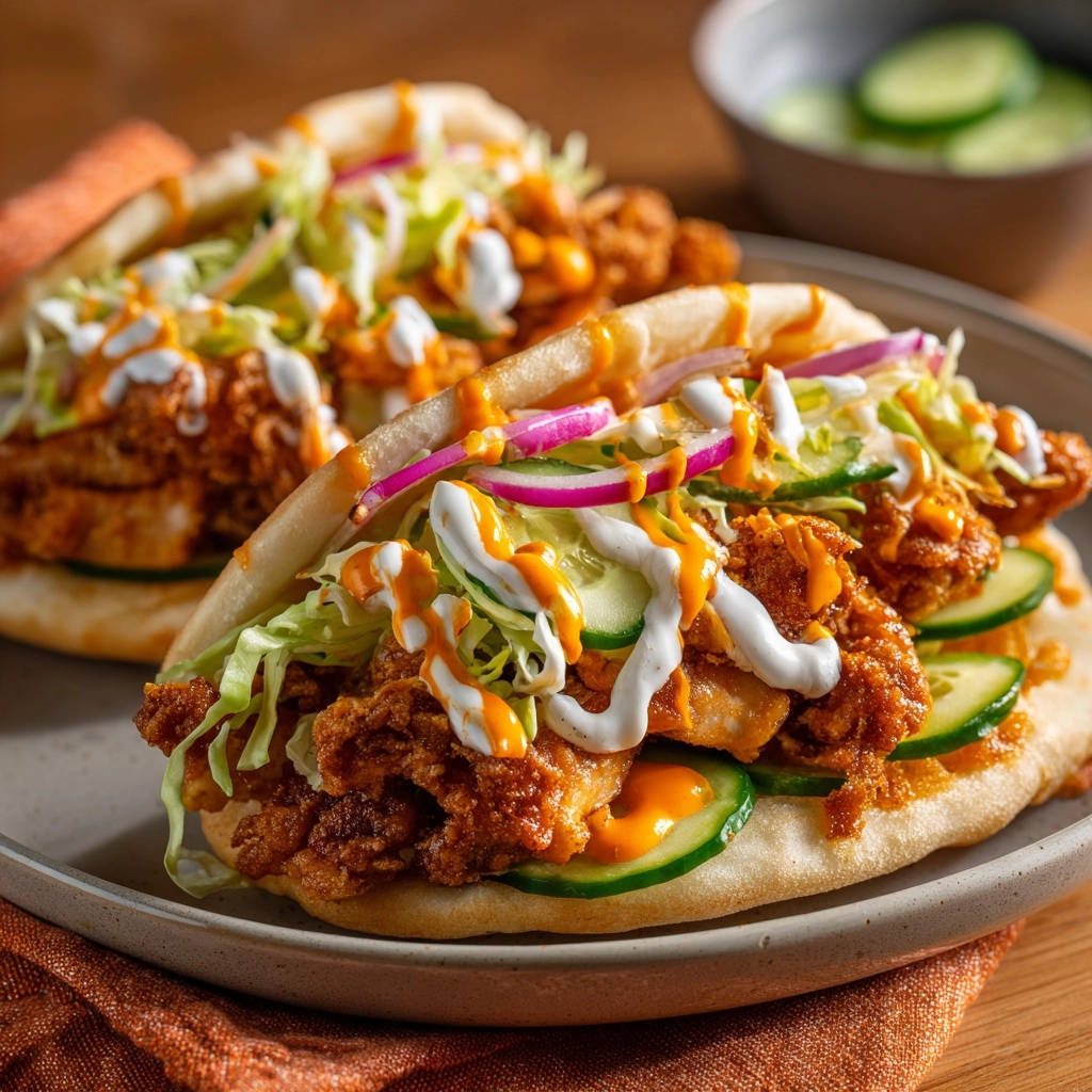 Knusprige Hähnchen-Fladen