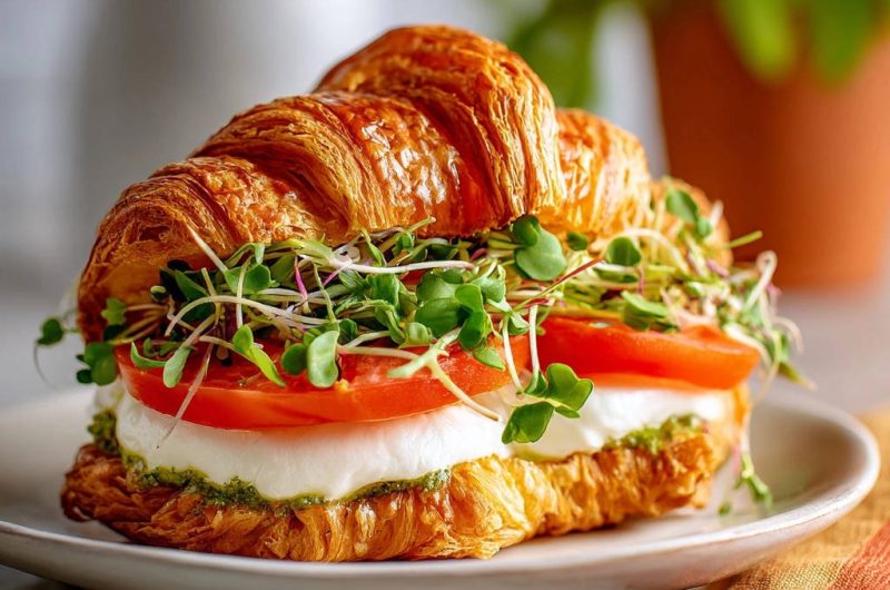 Caprese Croissant Sandwich
