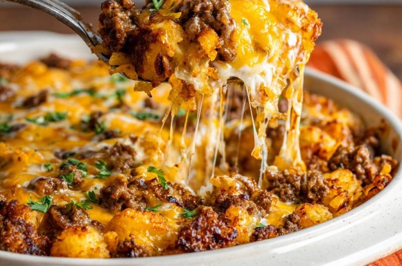 Cheesy Hackfleisch-Kartoffel-Auflauf