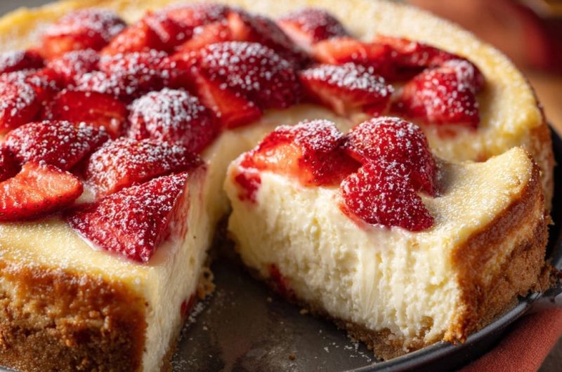 Cremiger Erdbeer-Käsekuchen