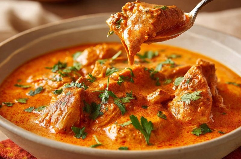 Cremiges Indisches Hähnchen