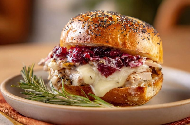 Festlicher Truthahn-Sandwich