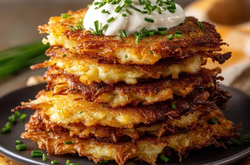 Goldbraune Kartoffelpuffer