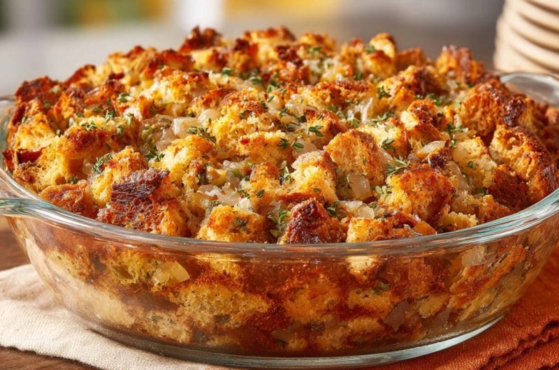 Goldbraune Ofenfüllung