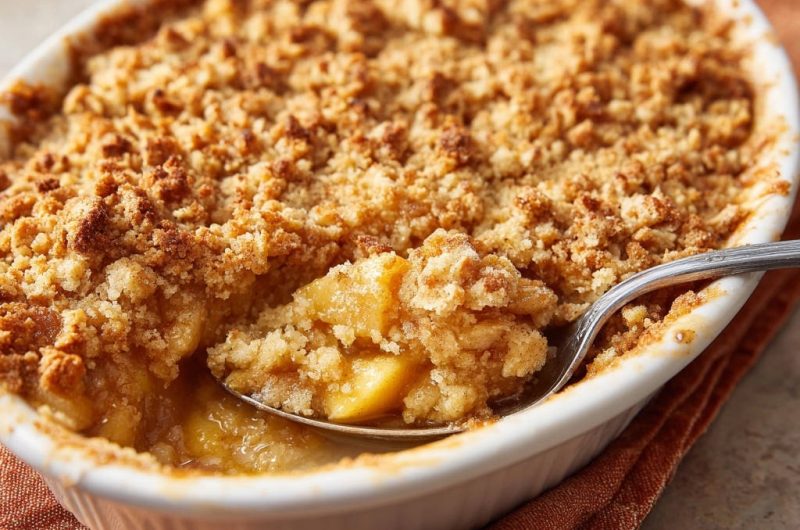 Goldbrauner Apfel-Crumble