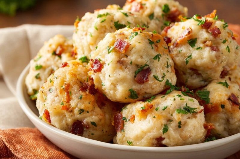 Herzhafte Speck-Kräuter-Knödel