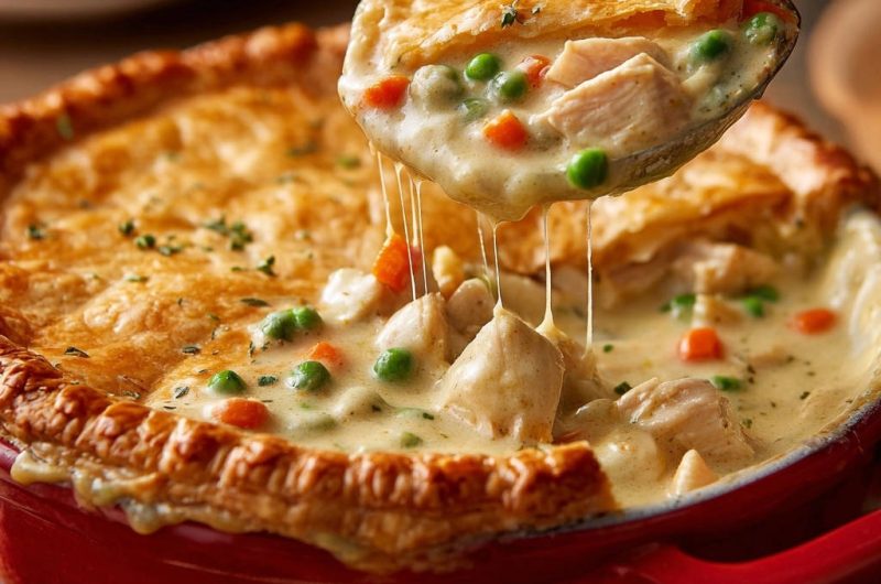 Herzhafter Hähnchen-Topf-Kuchen