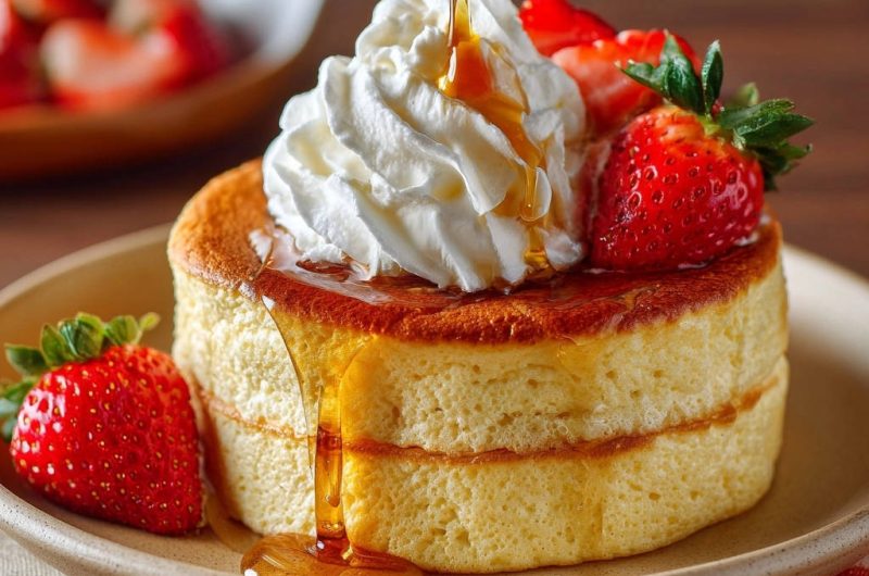 Japanische Wolken-Pancakes