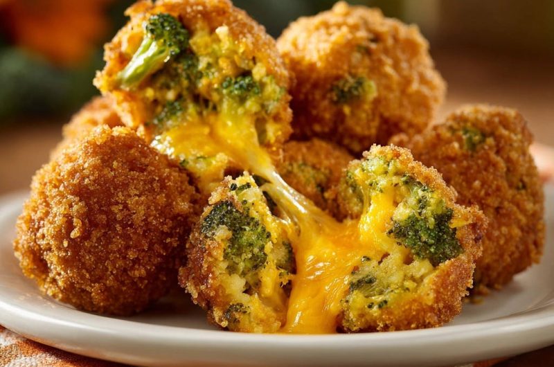 Knusprige Brokkoli-Käse-Bällchen
