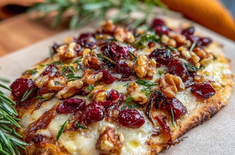 Knusprige Nuss-Cranberry-Flatbreads