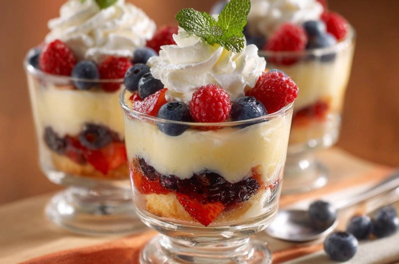 Luftiges Beeren-Trifle
