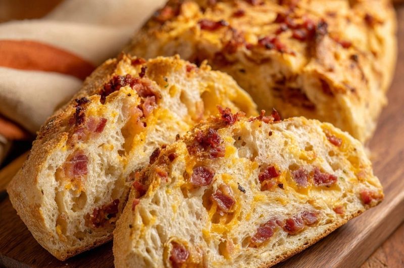 Rustikales Käse-Bacon-Brot