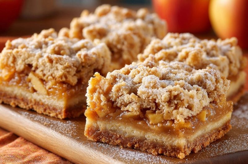 Saftige Apfel-Streusel-Schnitten