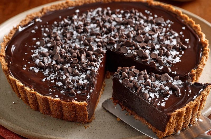 Schoko-Ganache-Tarte mit Meersalz