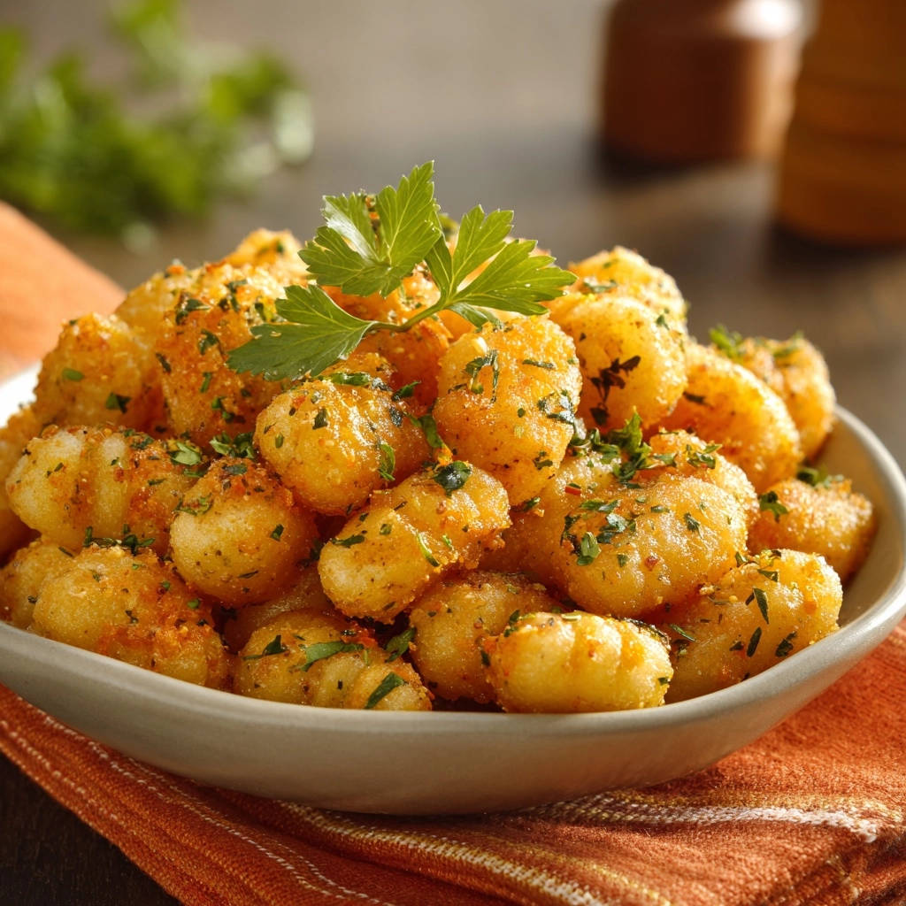 Knusprige Pfannen Kartoffeln Serviert 1 Knusprige Pfannen-Kartoffeln, serviert in einer Schüssel, perfekt gewürzt mit frischen Kräutern, bereit zum Genießen. Ein köstliches Gericht für jede Gelegenheit.