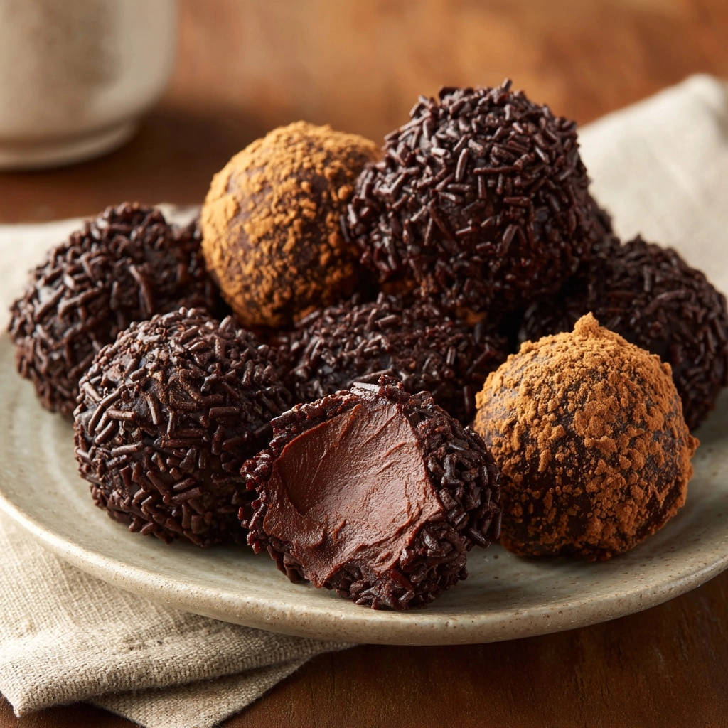 Edle Schokoladen-Trüffel