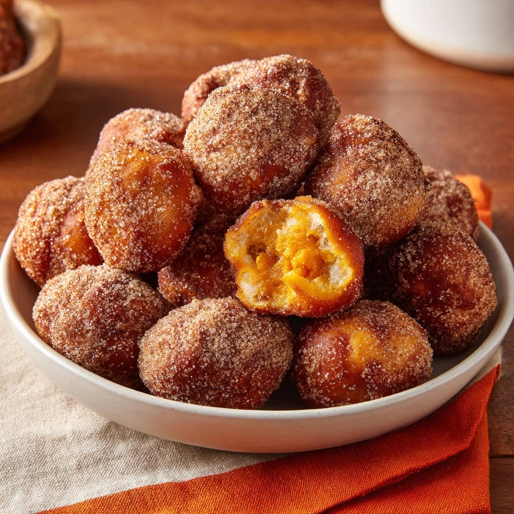 Herbstliche Kürbisbällchen mit Zimtzucker