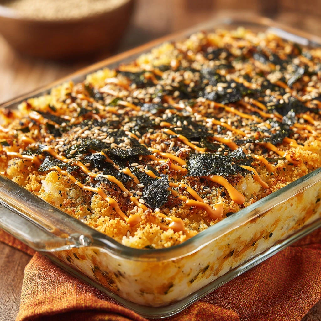 Cremiger Sushi-Auflauf