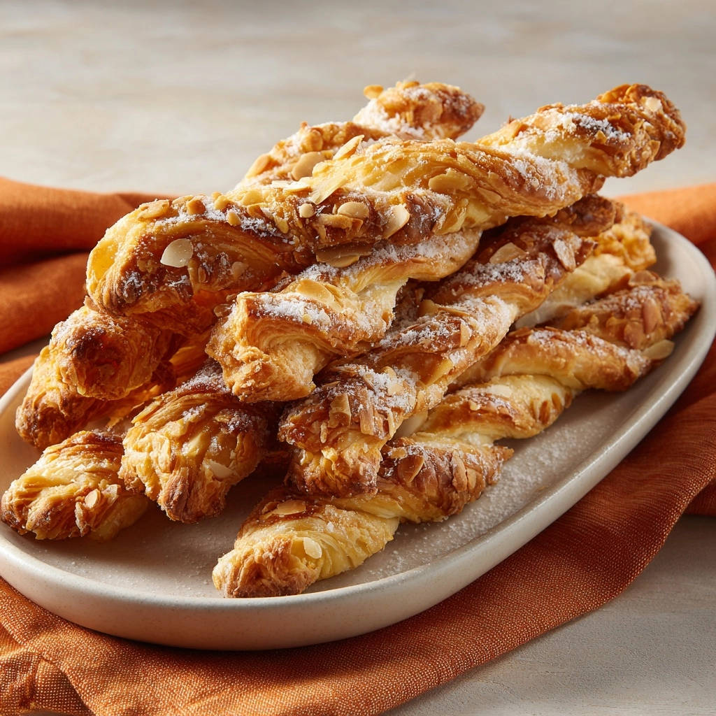 Blätterteig-Mandel-Twists