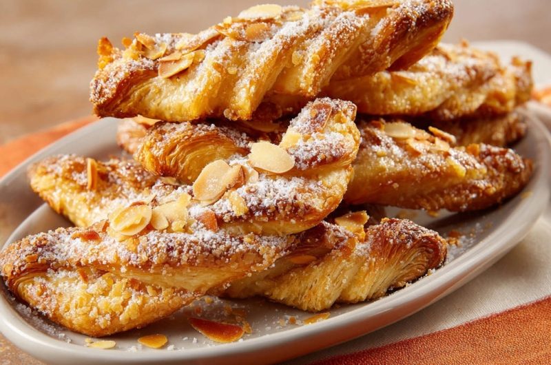 Blätterteig-Mandel-Twists