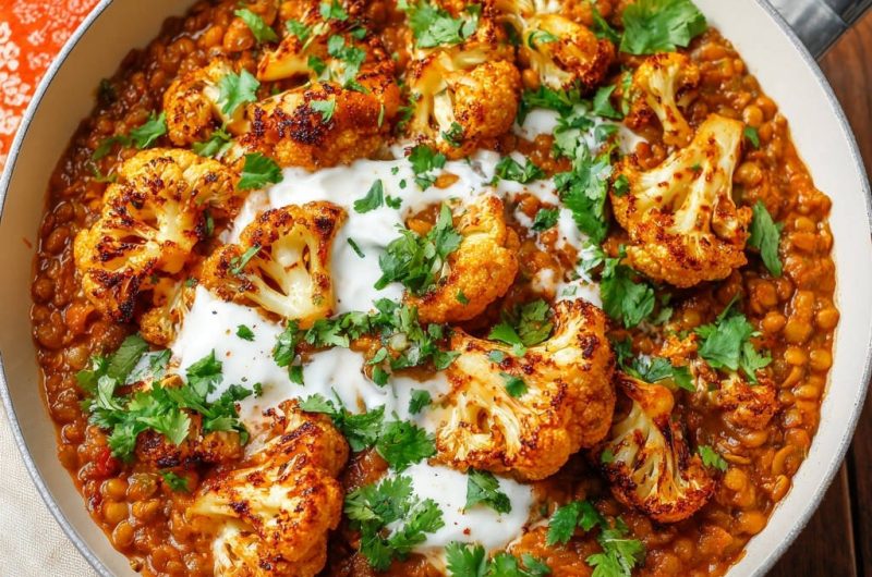 Blumenkohl-Linsen-Pfanne