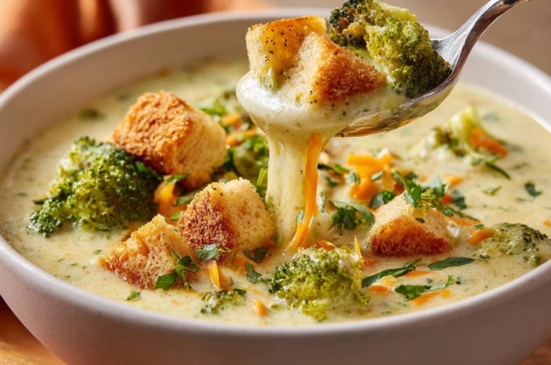 Cremige Brokkoli-Käse-Suppe