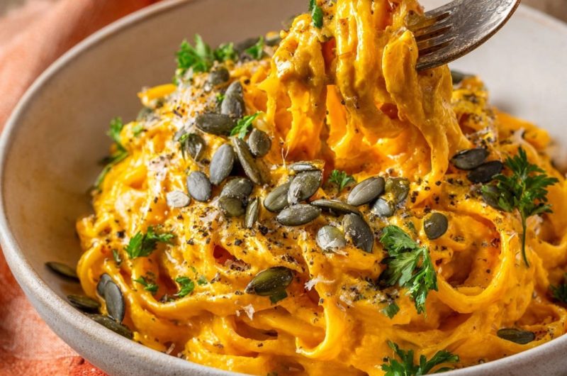 Cremige Kürbis-Pasta