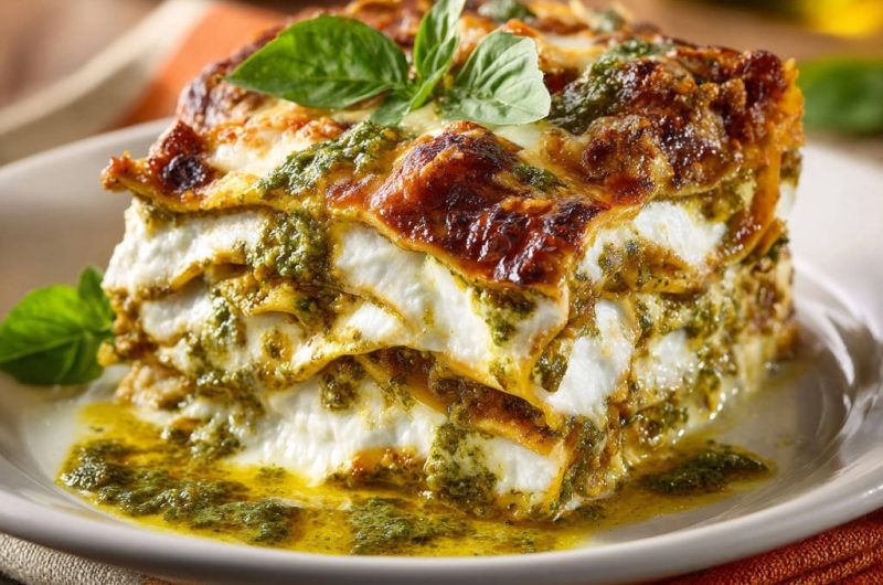 Cremige Pesto-Lasagne