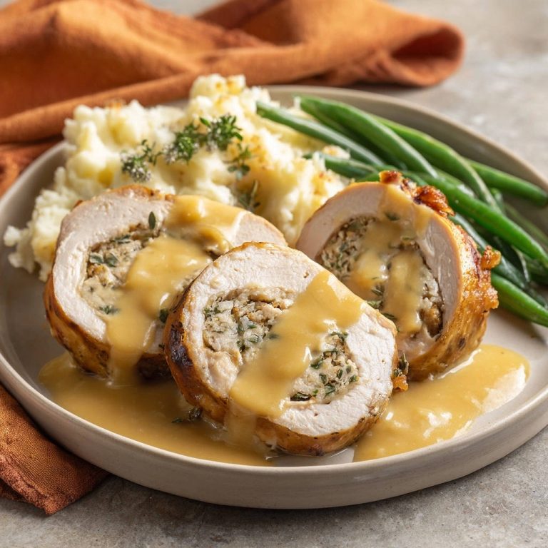 Gefüllte Hähnchenrouladen mit Kräuterfüllung: Unwiderstehlich saftig