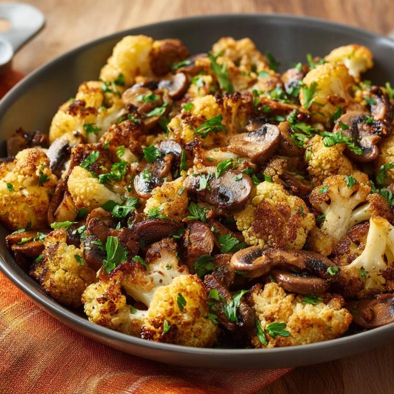 Gerösteter Blumenkohl mit Pilzen: Perfekt karamellisiert, nie wieder wässrig