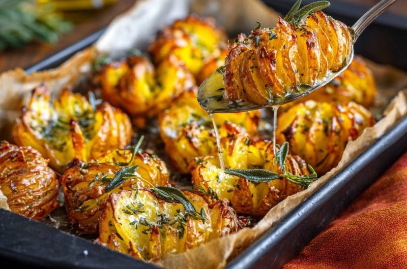 Goldbraune Rosmarin-Thymian-Röstkartoffeln