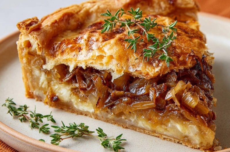 Goldene Zwiebel-Käse-Tarte