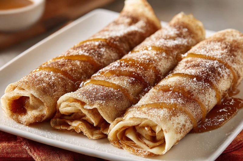 Hauchdünne Zimt-Zucker-Crêpes
