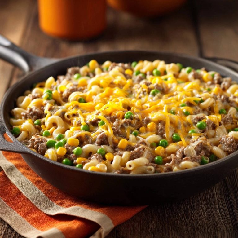 Herzhafte Hackfleisch-Nudel-Pfanne: Nie wieder matschige Nudeln!