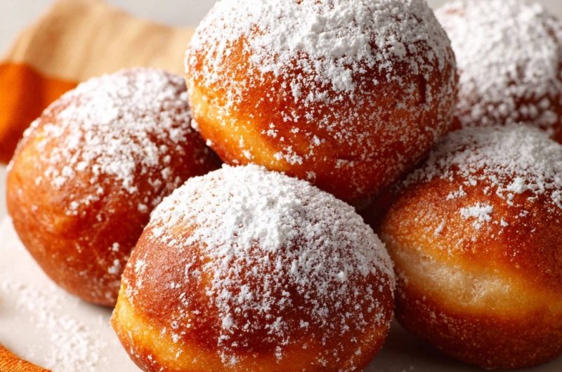 Klassische Puderzucker-Krapfen
