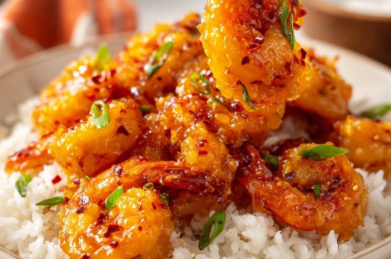 Süß-scharfe Knusper-Garnelen