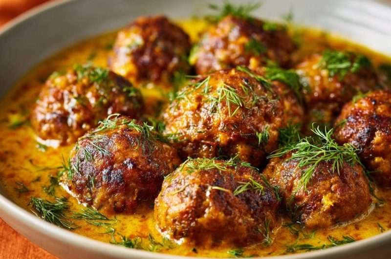 Saftige Hackbällchen in Cremesoße