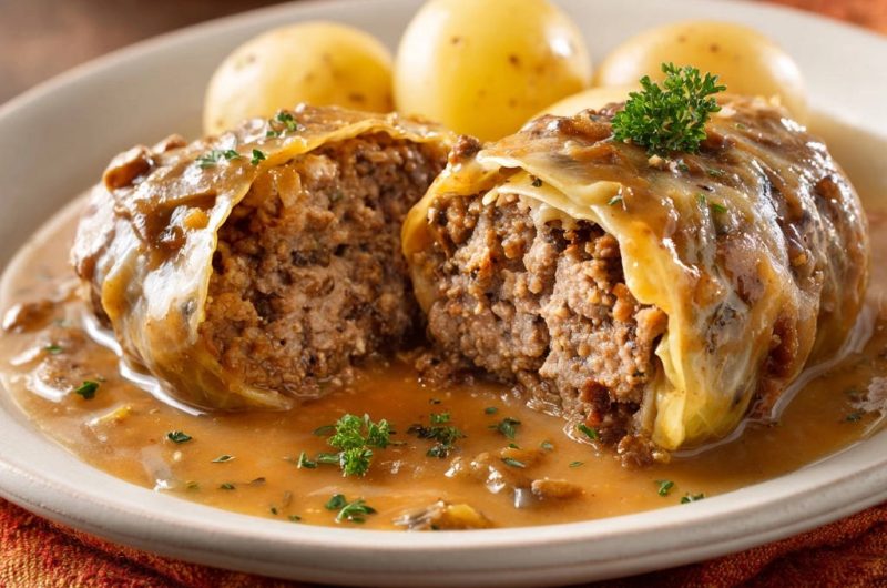 Saftige Kohlrouladen