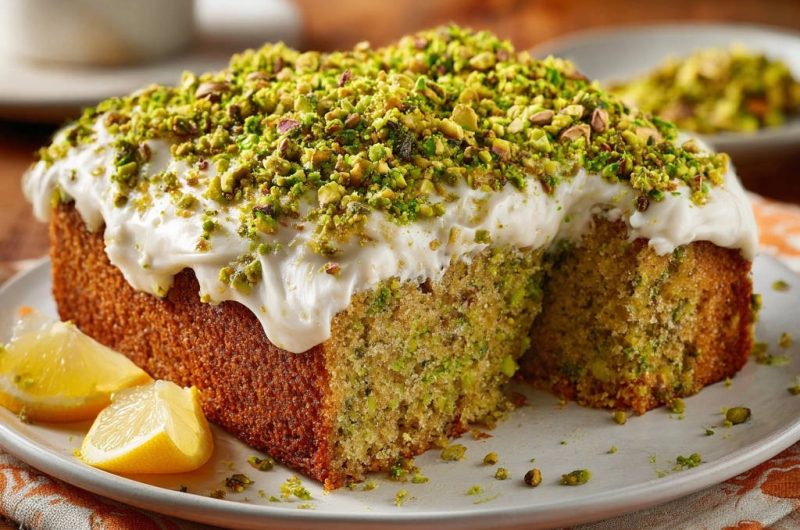 Saftiger Pistazien-Zitronen-Kuchen