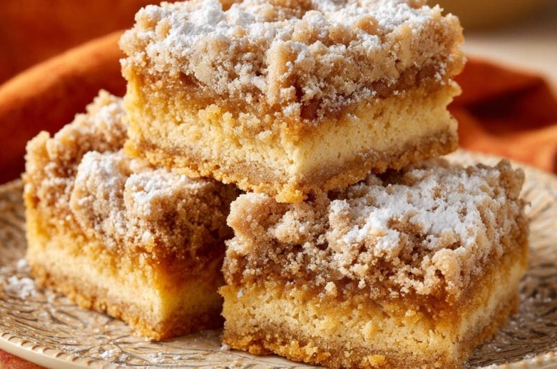 Saftiger Streuselkuchen mit Herbstfüllung