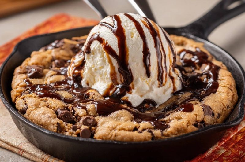 Skillet Chocolate Chip Cookie