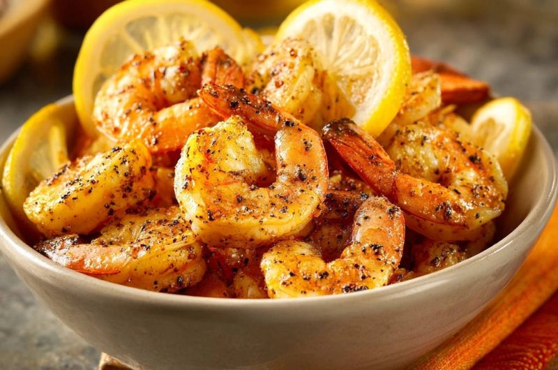 Zitronen-Pfeffer-Garnelen