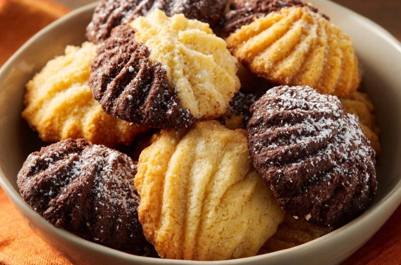 Zwei-Farben-Spritzgebäck