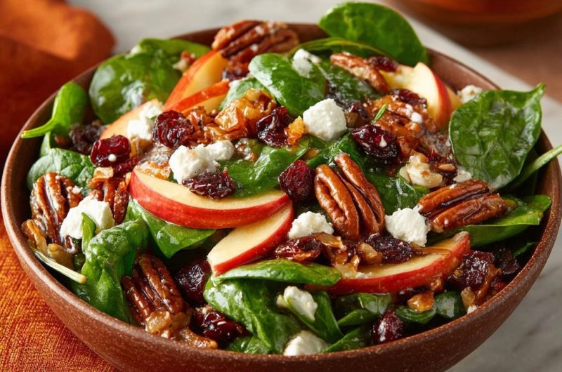 Spinat-Apfel-Salat