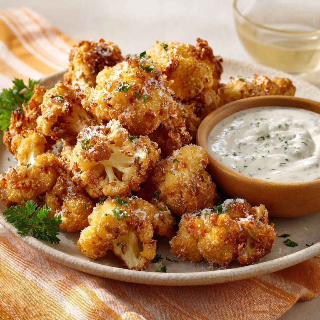 Knuspriger Parmesan-Blumenkohl aus dem Ofen